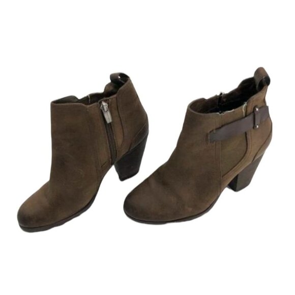 Vince Camuto brown Hayes Chunky leather ankle bootie 5.5 - Picture 2 of 15